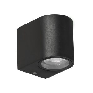 Kinkiet zewnętrzny czarny Lobelia 1xGU10x35W IP44 Candellux 896636