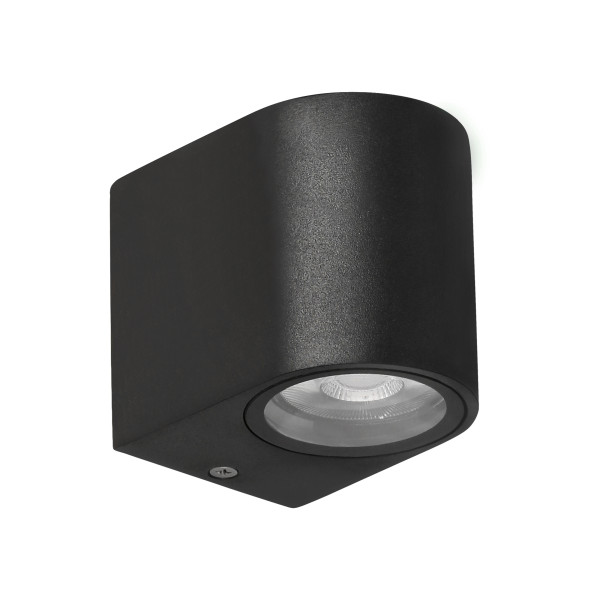 Kinkiet zewnętrzny czarny Lobelia 1xGU10x35W IP44 Candellux 896636