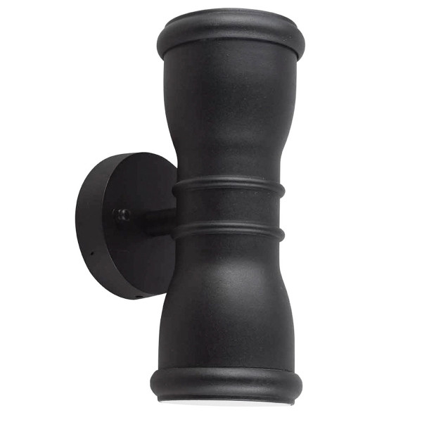 Kinkiet zewnętrzny czarny Malvern 2xGU10x8W IP44 Garden Zone 898415