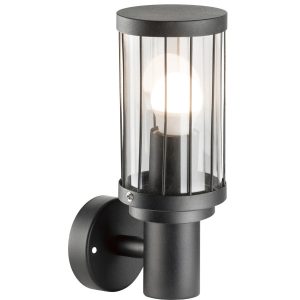 Kinkiet zewnętrzny czarny mat FIORD 1xE27x10W IP44 Polux 899045
