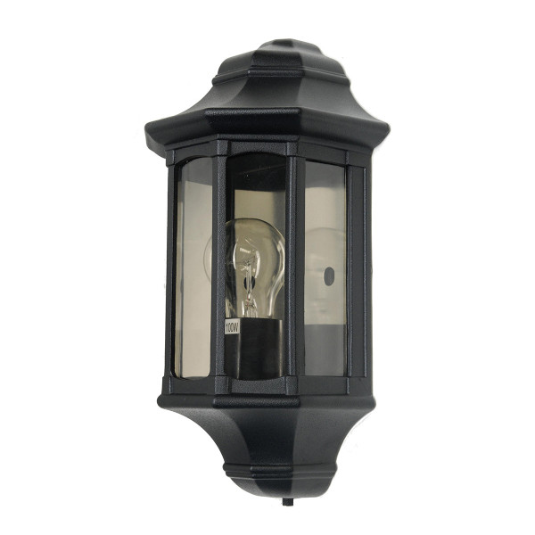 Kinkiet zewnętrzny czarny Newbury 1xE27x60W IP44 Garden Zone 896644