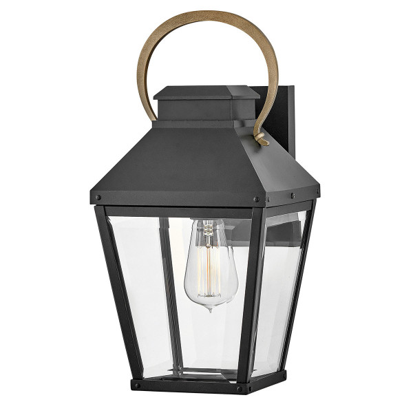Kinkiet zewnętrzny czarny patynowany DAWSON 1xE27x60W IP44 Hinkley 897159