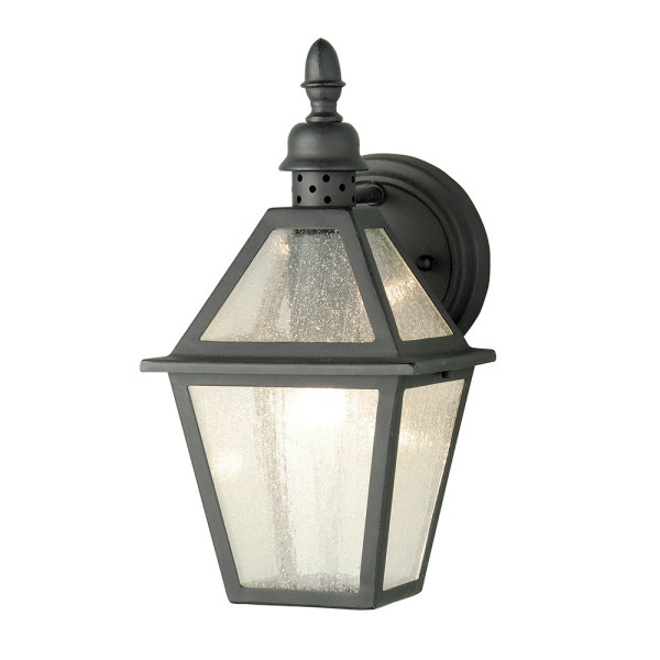 Kinkiet zewnętrzny czarny Polruan 1xE27x60W IP44 Elstead 898588