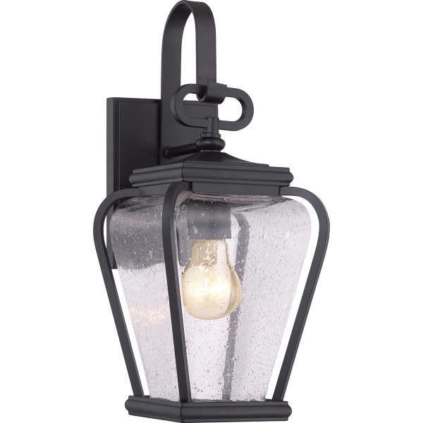 Kinkiet zewnętrzny czarny Province 1xE27x60W IP44 Quoizel 898841
