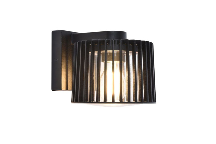 Kinkiet zewnętrzny czarny SHYNE 1xE27x25W IP54 Lutec 897786