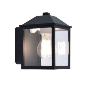 Kinkiet zewnętrzny czarny SPIRE 1xE27x25W IP44 Lutec 897729 Kinkiet zewnętrzny czarny SPIRE 1xE27x25W IP44 Lutec 897729