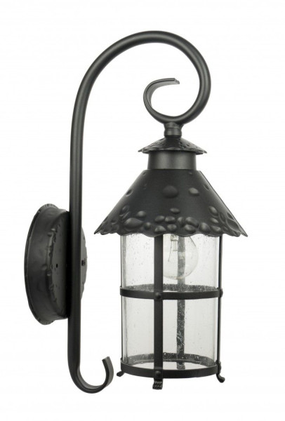 Kinkiet zewnętrzny czarny Toledo 1xE27x60W IP23 SU-MA 1017029