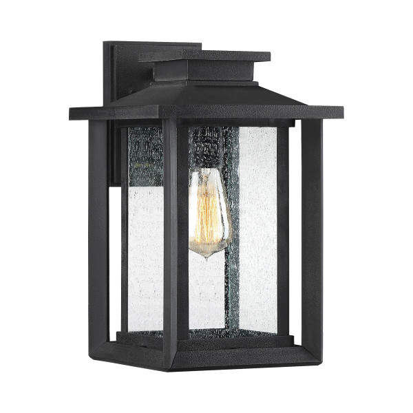 Kinkiet zewnętrzny czarny Wakefield 1xE27x60W IP44 Quoizel 897640