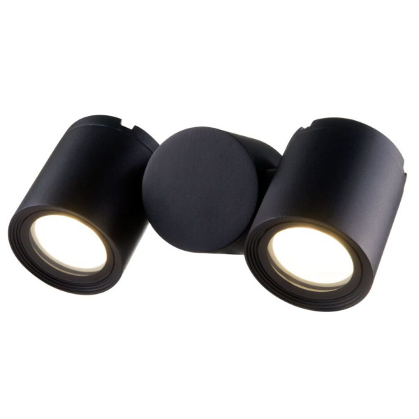 Kinkiet zewnętrzny czarny WALL STREET 2xGU10x50W IP54 Maytoni 899006