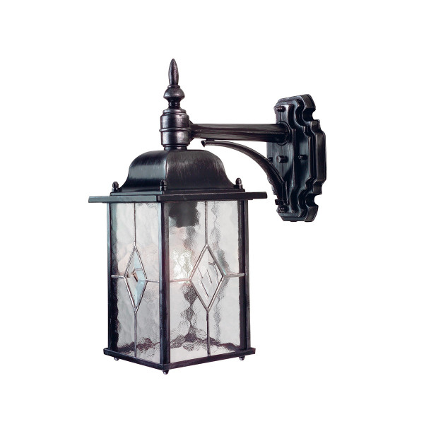 Kinkiet zewnętrzny czarny Wexford 1xE27x60W IP23 Elstead 896785