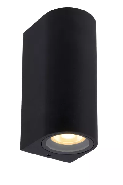 Kinkiet zewnętrzny czarny ZARO 2xGU10x35W IP44 Lucide 897126
