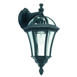 Kinkiet zewnętrzny DRAYTON czarno-przezroczysty 1xE27x60W Endon 1016770 Kinkiet zewnętrzny DRAYTON czarno-przezroczysty 1xE27x60W Endon 1016770