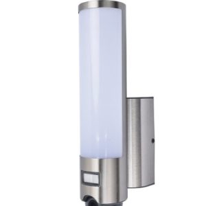 Kinkiet zewnętrzny ELARA z czujnikiem srebrny LED 1×17.5W 1300lm IP44 Lutec 896956 Kinkiet zewnętrzny ELARA z czujnikiem srebrny LED 1×17.5W 1300lm IP44 Lutec 896956