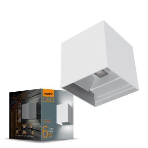 Kinkiet zewnętrzny ERIC 2700K biały LED 2×6 W 580lm IP54 Videx 897094 Kinkiet zewnętrzny ERIC 2700K biały LED 2×6 W 580lm IP54 Videx 897094