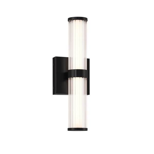 Kinkiet zewnętrzny FAYTON czarny mat LED 14W 3000K 985lm IP44 Quintiesse 1016736