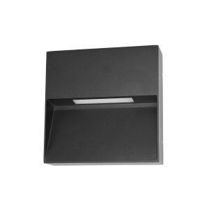 Kinkiet zewnętrzny Fenis 4K czarny piaskowany LED 3W 4000K 54lm Italux 1017104