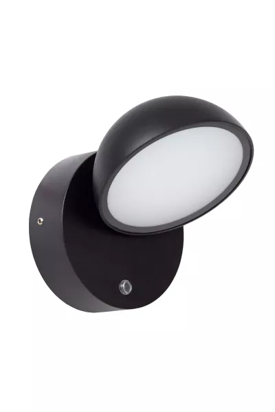 Kinkiet zewnętrzny FINN z czujnikiem czarny LED 1x12W 1200lm IP54 Lucide 897805