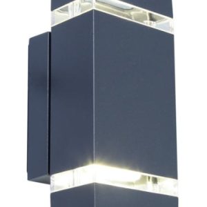 Kinkiet zewnętrzny FOCUS antracytowo-biały LED 1x8W 300lm IP44 Lutec 1016471 Kinkiet zewnętrzny FOCUS antracytowo-biały LED 1x8W 300lm IP44 Lutec 1016471