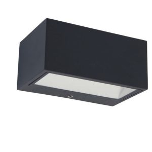 Kinkiet zewnętrzny GEMINI 3000K antracyt LED 1x10W 500lm IP54 Lutec 1016662 Kinkiet zewnętrzny GEMINI 3000K antracyt LED 1x10W 500lm IP54 Lutec 1016662