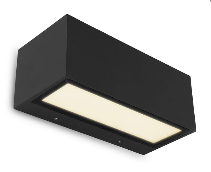 Kinkiet zewnętrzny GEMINI 3000K czarny LED 1x20W 1230lm IP54 Lutec 1016830
