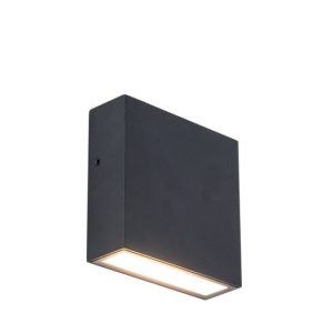 Kinkiet zewnętrzny GEMINI 3000K czarny LED 1×9.2W 800lm IP54 Lutec 1016669 Kinkiet zewnętrzny GEMINI 3000K czarny LED 1×9.2W 800lm IP54 Lutec 1016669