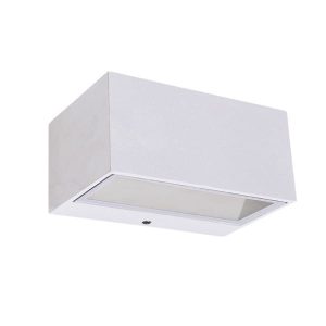 Kinkiet zewnętrzny GEMINI 4000K biały LED 1x11W 500lm IP54 Lutec 1016683 Kinkiet zewnętrzny GEMINI 4000K biały LED 1x11W 500lm IP54 Lutec 1016683