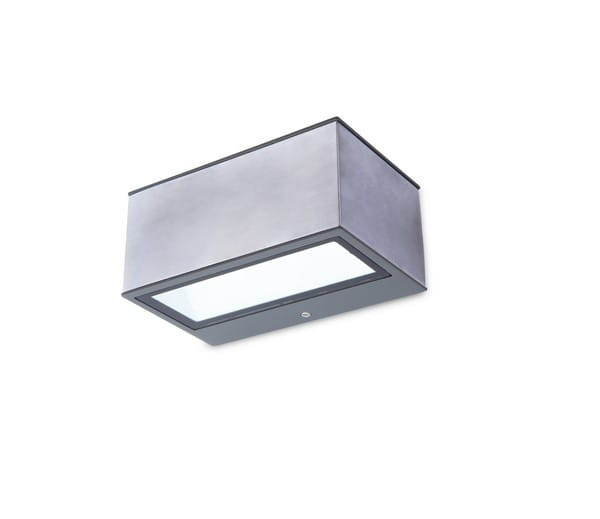 Kinkiet zewnętrzny GEMINI 4000K szaro-biały LED 1x11W 500lm IP54 Lutec 1016738