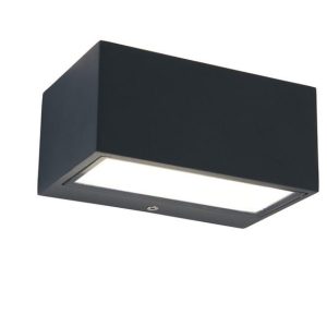 Kinkiet zewnętrzny GEMINI antracytowo-biały LED 1x11W 500lm IP54 Lutec 1016798 Kinkiet zewnętrzny GEMINI antracytowo-biały LED 1x11W 500lm IP54 Lutec 1016798