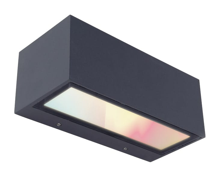 Kinkiet zewnętrzny GEMINI antracytowo-biały LED 1x17W 900lm IP54 Lutec 1016733