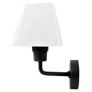 Kinkiet zewnętrzny Giza 28cm z tworzywa sztucznego czarno-biały 222846