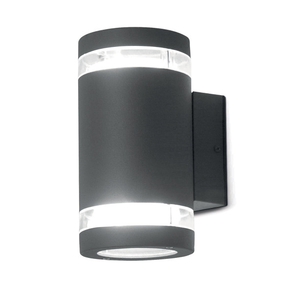 Kinkiet zewnętrzny grafit Magnus 2xGX53x5W IP44 Elstead 896670