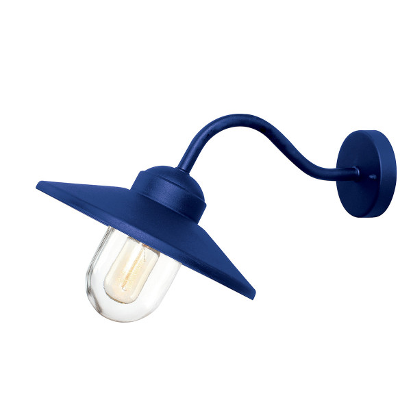 Kinkiet zewnętrzny granatowy KLAMPENBORG 1xE27x60W IP44 Elstead 897095