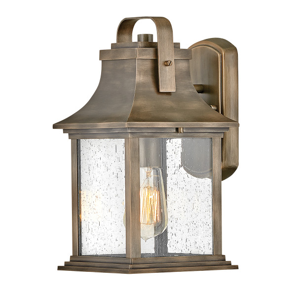 Kinkiet zewnętrzny Grant oksydowany brąz 1xE27x60W IP44 Quintiesse 1016737
