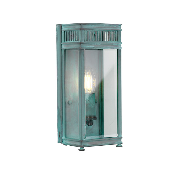Kinkiet zewnętrzny grynszpan Holborn 1xE14x40W IP44 Elstead 897691