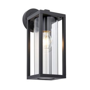 Kinkiet zewnętrzny HAMDEN czarno-przezroczysty 1xE27x10W Endon 1016854 Kinkiet zewnętrzny HAMDEN czarno-przezroczysty 1xE27x10W Endon 1016854