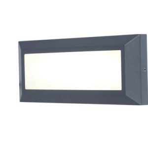 Kinkiet zewnętrzny HELENA antracytowo-biały LED 1x10W 400lm IP54 Lutec 1016753