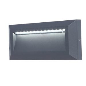 Kinkiet zewnętrzny HELENA antracytowo-biały LED 1x10W 400lm IP54 Lutec 1016466