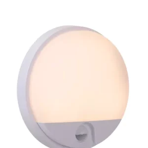 Kinkiet zewnętrzny HUPS z czujnikiem biały LED 1x10W 1000lm IP54 Lucide 896541