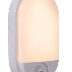 Kinkiet zewnętrzny HUPS z czujnikiem biały LED 1x10W 950lm IP54 Lucide 896935