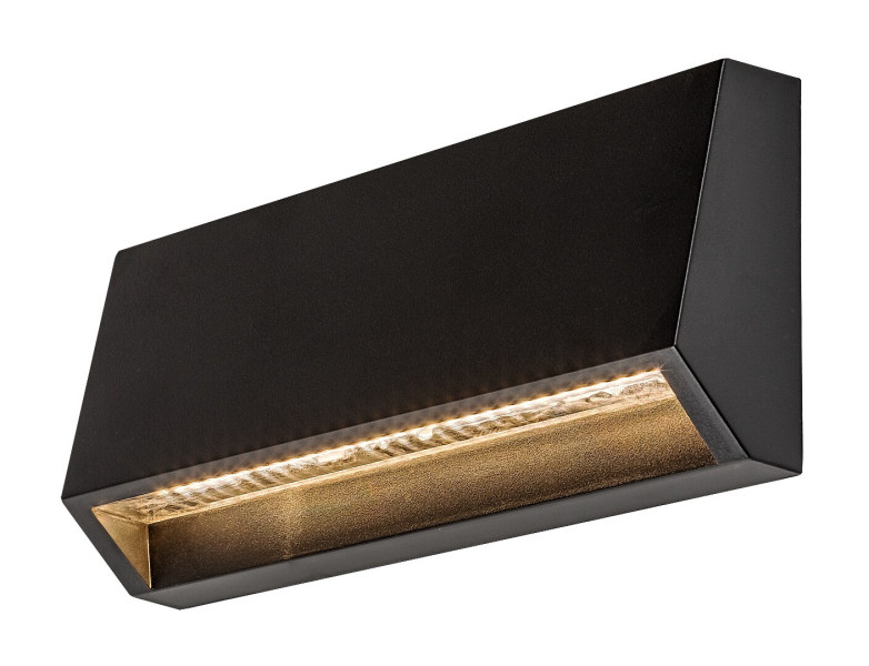 Kinkiet zewnętrzny IBAR czarno-przezroczysty LED 1x3W 250lm IP54 Rabalux 898789