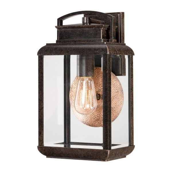 Kinkiet zewnętrzny imperialny brąz Byron 1xE27x60W IP44 Quoizel 896746