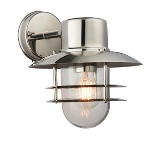 Kinkiet zewnętrzny JENSON żaluzjowy chromowany-srebrny 1xE27x40W IP44 Endon 1017039 Kinkiet zewnętrzny JENSON żaluzjowy chromowany-srebrny 1xE27x40W IP44 Endon 1017039