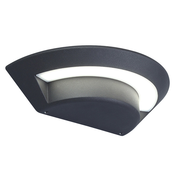 Kinkiet zewnętrzny Kasper 3000K grafit LED 1x7W 360lm IP54 Elstead 898761