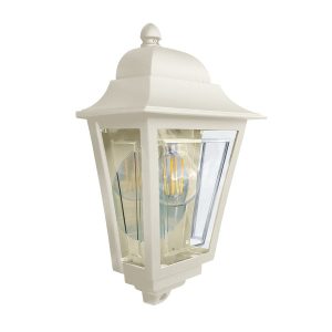 Kinkiet zewnętrzny kremowo-przezroczysty DECO LANE 1xE27x60W IP44 Elstead 897124