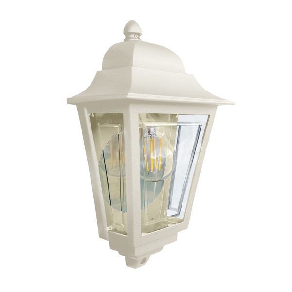 Kinkiet zewnętrzny kremowo-przezroczysty DECO LANE 1xE27x60W IP44 Elstead 897124
