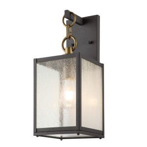 Kinkiet zewnętrzny Lahden postarzany cynk 1xE27x60W IP44 Quintiesse 1016825