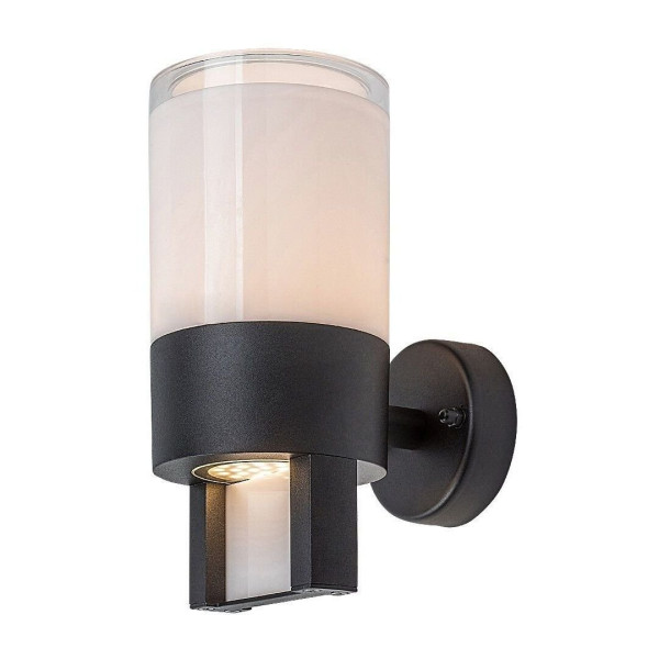 Kinkiet zewnętrzny LEITHA czarno-biały LED 1x12W 740lm IP44 Rabalux 961325