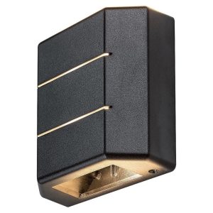 Kinkiet zewnętrzny Lippa 3000K czarny LED 1x6W 70lm IP54 Rabalux 961301 Kinkiet zewnętrzny Lippa 3000K czarny LED 1x6W 70lm IP54 Rabalux 961301