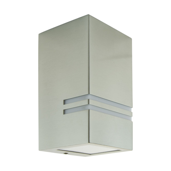 Kinkiet zewnętrzny matowy chrom KELER 1xGU10x35W IP54 Struhm 896889
