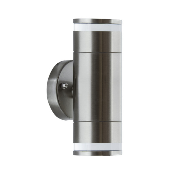 Kinkiet zewnętrzny matowy chrom TARAS 2xGU10x35W IP54 Struhm 896762
